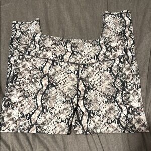 Snakeskin Print Leggings